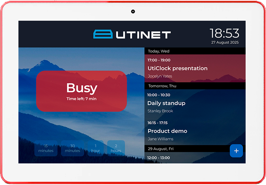 White UtiClock Tablet